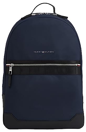 Tommy Hilfiger Men's Backpack Elevated Nylon Hand Luggage, Blue (Space Blue), One Size on Sale